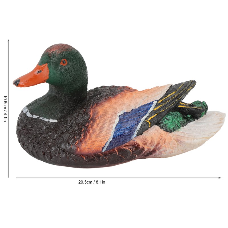 Simulation Water Floating Duck Sculpture Ornament Synthetic Resin Artware Fountain