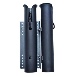 RILEYSON Bike Fishing Rod Holder,Secures Fishing Pole to Bike,Bike Fishing Rod Rack and Carrier,for Bike Fishing (2 Link) (2 Link), Large, Black