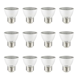 Sunlite LED PAR16 Dimmable, Short Neck Recessed Spotlight Light Bulb, 7-Watt, (50W Halogen Replacement) 500 Lumens, Medium E26 Base, ETL Listed, 12 Count, 2700K Soft White