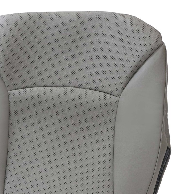 FZJDSD Gray Driver Side Bottom Perforated Leather Replacement Seat Cover