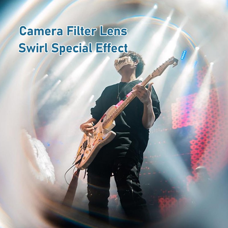 Handheld Filter Lens Swirl Special Effect Glass Lens SLR Camera