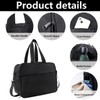 Large Nylon Tote Handbag with Removable Shoulder Strap - Durable