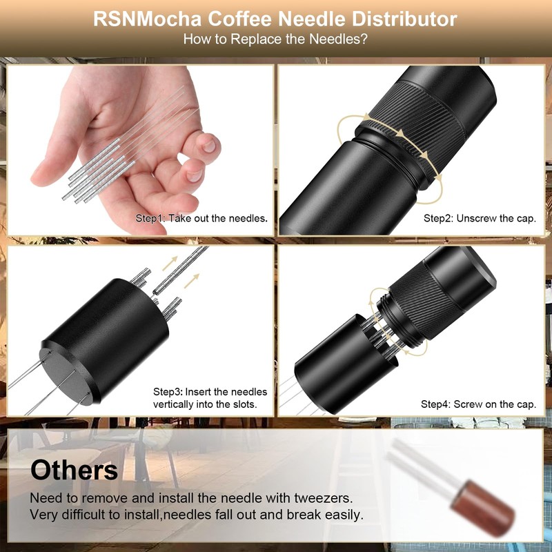 RSNMocha WDT Tool Espresso Distribution Tool, Coffee Distribution Tool with