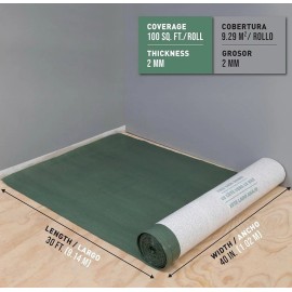 ROBERTS First Step Premium Underlayment - 100 sq. ft. Roll 40” X 30’ X 2mm