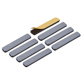 METALLIXITY PTFE Furniture Slider Gliders (75x15mm) 8Pcs, Rectangle Self-Adhesive Floor Protector Pads - for Furniture Carpets
