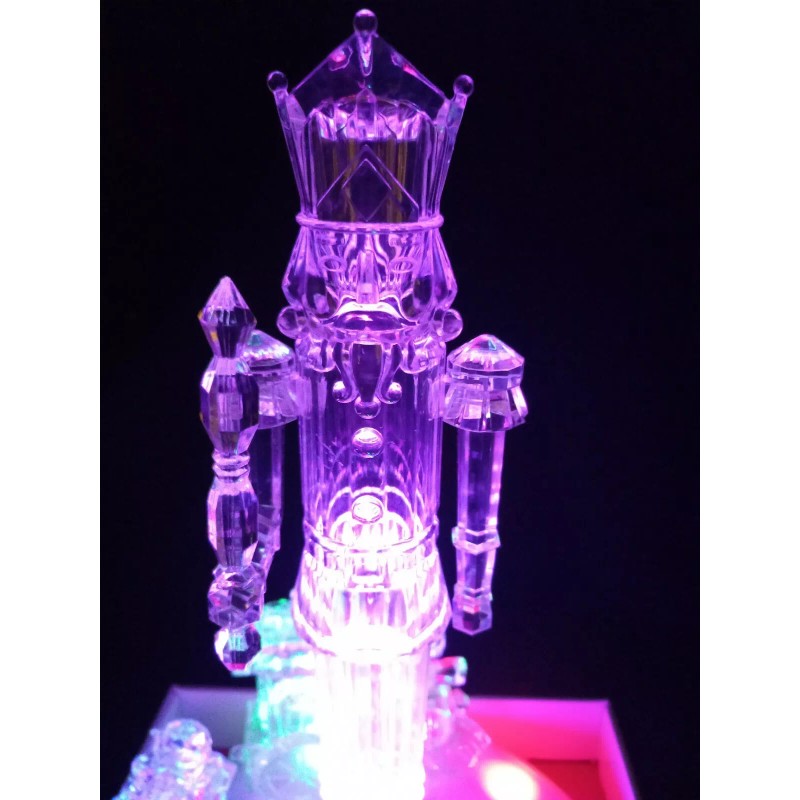 Holiday Time NUTCRACKER color changing LED LIGHT UP Animation TRAIN