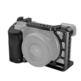 SmallRig Cage with Silicone Handgrip & Cold Shoe for Sony a6100, a6300, a6400 - 3164
