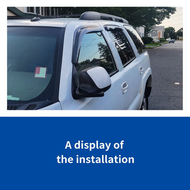 Gldifa Sun/Rain Guards Window Visors Compatible with 2007-2012 Dodge Nitro