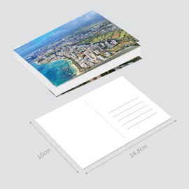 xtvinvm US City Honolulu Hawaii Travel Postcards from Around the World Vintage Postcard Pack for Mailing Business Christmas Holiday Birthday Postcards with Mailing Side Set of 20