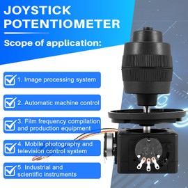 Fayrimi 4-Axis Joystick Potentiometer Button Control for -D400X-R4 10K 4D Sealed Rocker Potentiometer, Black