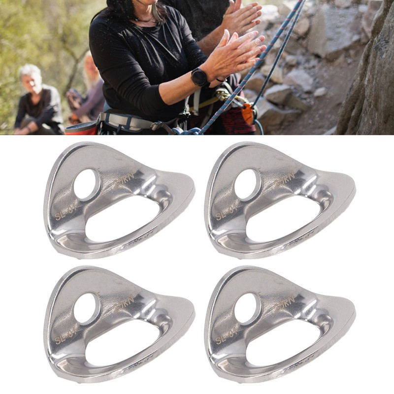 10Pcs Climbing Hanger Lightweight Stainless Steel Rock Climbing Anchors for
