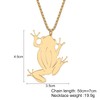 RAIDIN 18K Gold Silver Plated Stainless Steel Cute Animal Frog