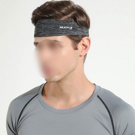 Men's Ice Fabric Cooling Sports Headband - Sweatband for Tennis & Workouts Cooling Headband Dark Gray/FREE