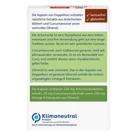 Artichoke Double Heart with Olive Oil and Turmeric Capsules 30 Capsules