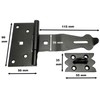 KOTARBAU® Safety Hasp 160 x 35 mm with Padlock Hasp