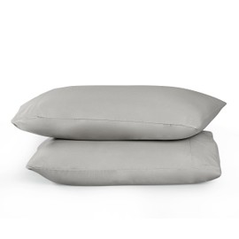 Home Beyond & HB design - 2-Pack Premium Pillowcase Set (King Size, 20x40-Inch, Grey) - Super Soft Microfiber Bed Pillow Covers with Envelop Closure - Wrinkle and Fade Resistant Pillow Cases