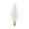 Bulbrite 480025 B25CTC 25-Watt Incandescent Torpedo B10 Chandelier Bulb, Candelabra