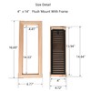 Hardwood White Oak Floor Register, Flush Mount with Frame, 4x14