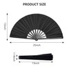Fundodo Large Folding Hand Fan: 13" Nylon Fabric with Clack