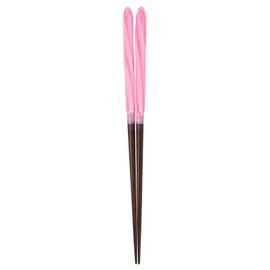 Aoba Chopsticks Natural Wood, Candy Ball Thread, Pink, 9.1 inches (23 cm)