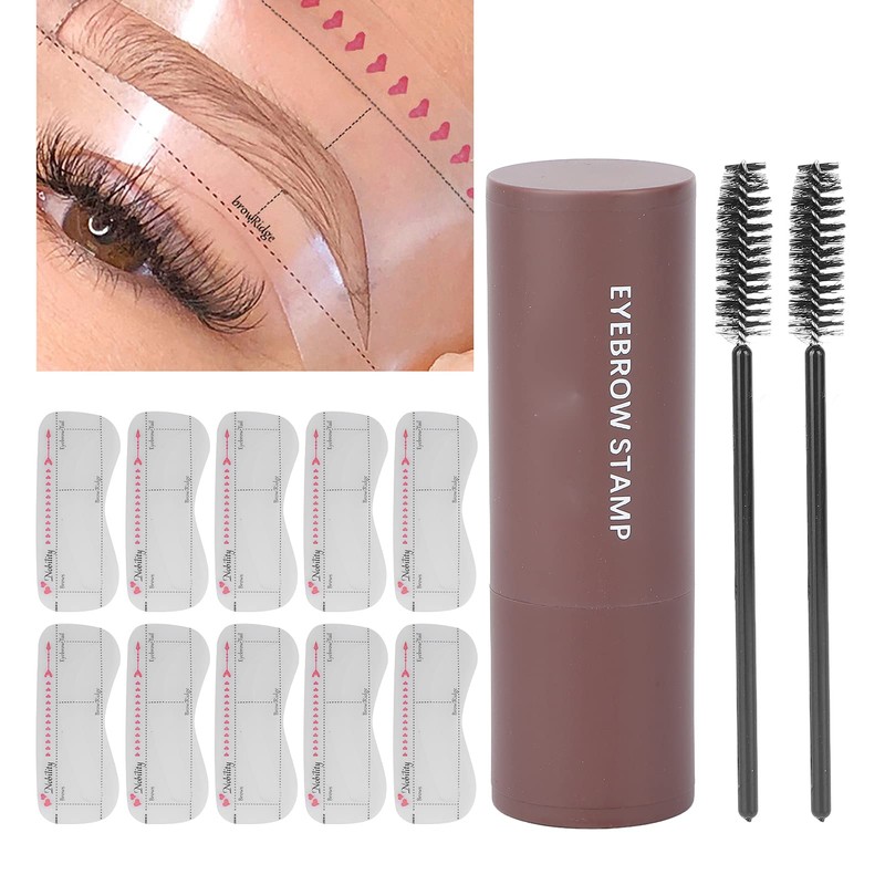 Eyebrow Stamp Set, Durable Waterproof Eyebrow Powder Set, Brow Stamp