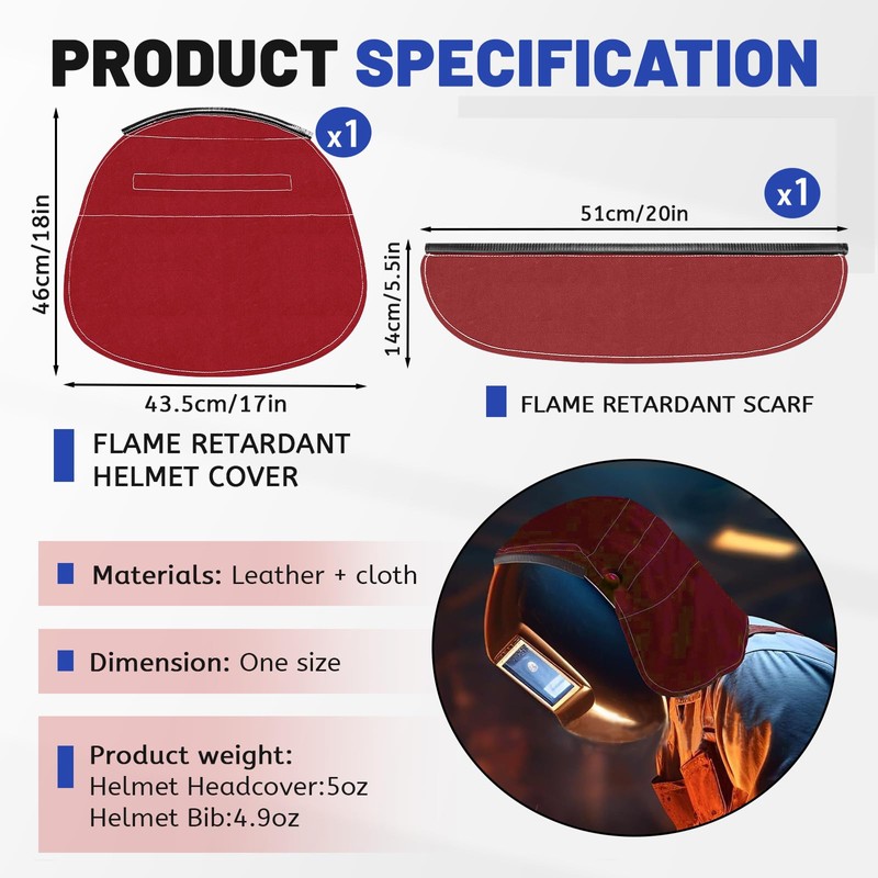 Welding Helmet Cover, Welding Helmet Accessories, Welding Hood Accessories for