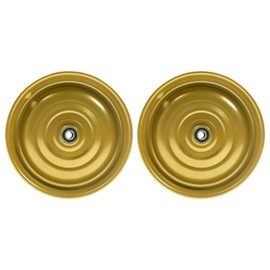 12 1/2 Inch Disc Wheel Trailer Hand Trolley Wheel Rim Klaufix DDR Gold Pack of 2
