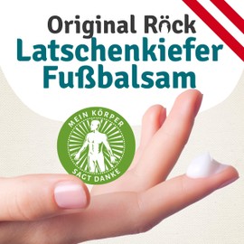 Original Röck Mountain Pine Foot Balm - The Classic for on the Go in a Practical Tube! Refreshes and nourishes tired and swollen feet and legs