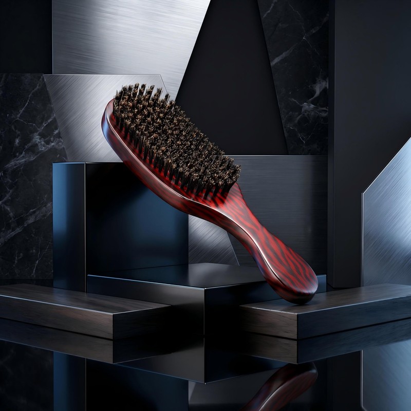 Boar Bristle Hair Brush, 100% Natural Boar Bristle & Eucalyptus