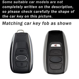 ontto Metal Key Fob Cover Leather Car Key Case Stylish Key Holder Anti-Scratched Fit for Subaru BRZ Legacy Outback Ascent Crosstrek Forester WRX Impreza STI Accessories,Green