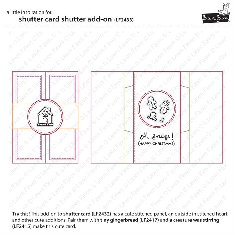 Lawn Cuts Custom Craft Die -Shutter Card Add-On