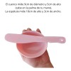 Cuenco De Silicona Flexible Rosa Con Espátula Pink