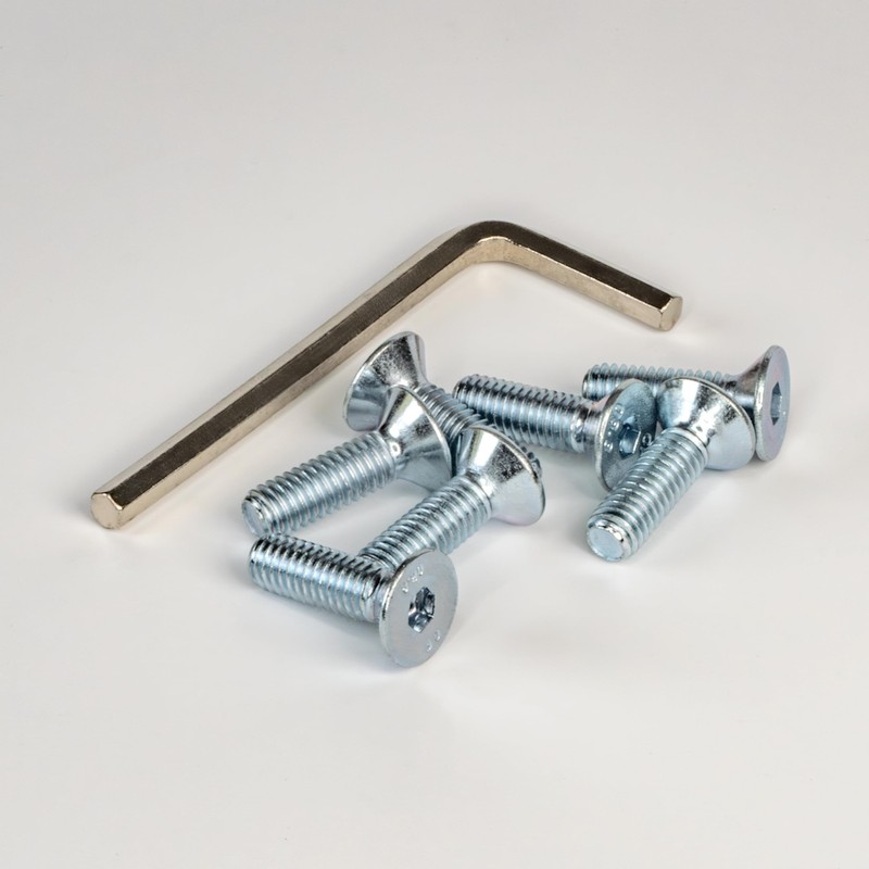 50 x Hexagon Socket Countersunk Screws - Full Thread -