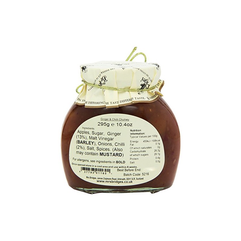 Mrs Bridges Ginger and Chilli Chutney