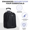 Lekespring Rolling Backpack for Adults,18 Inch Waterproof Carry-on Back pack