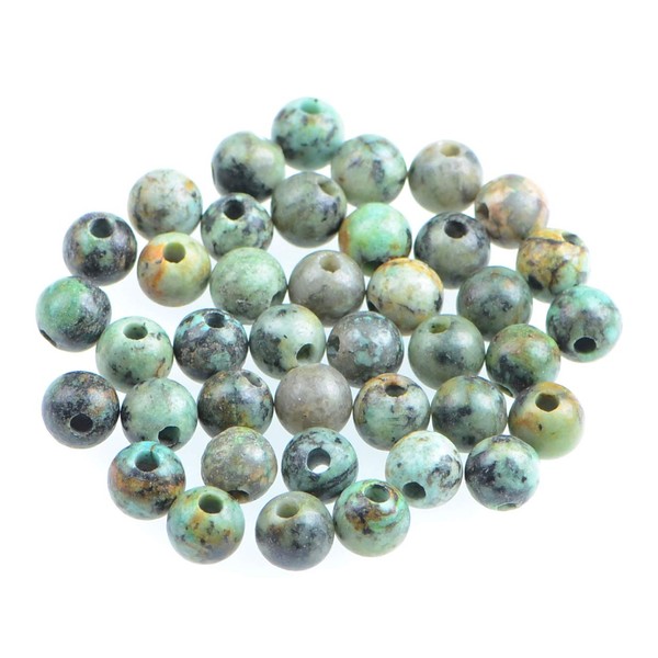 AD Beads Natural Gemstone 8mm Round Loose Beads Big Hole