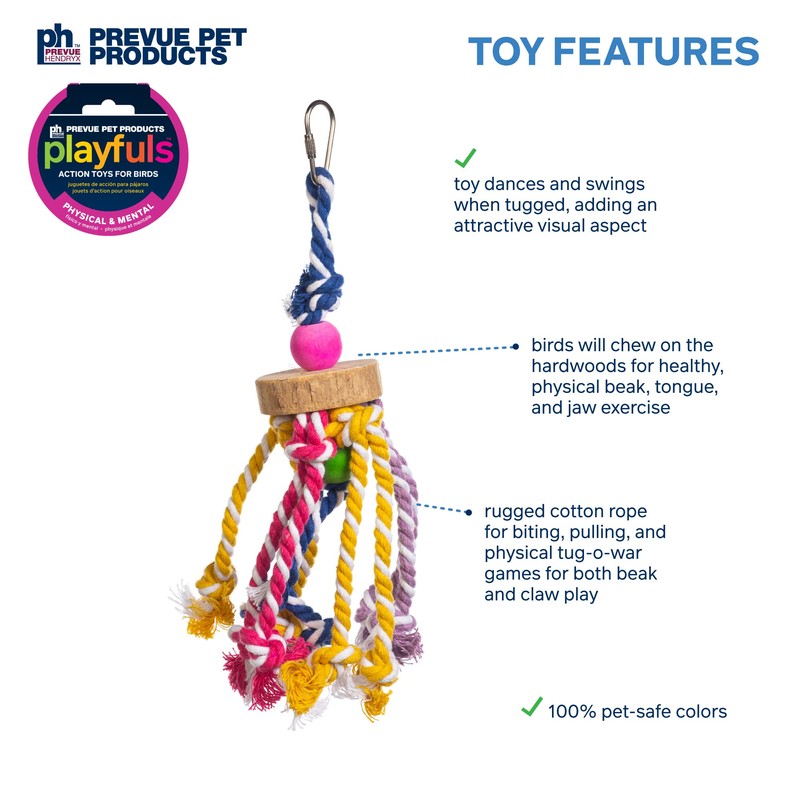 Prevue Pet Products Physical & Mental Court Jester Bird Toy