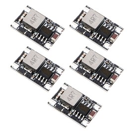 YINETTECH 5PCS DC-DC Step-Down PCB Power Supply Module 5V-30V Input to 5V Output 1.5A Mini Step-Down Vehicle Power Supply for Vehicle Aircraft Model (5V)