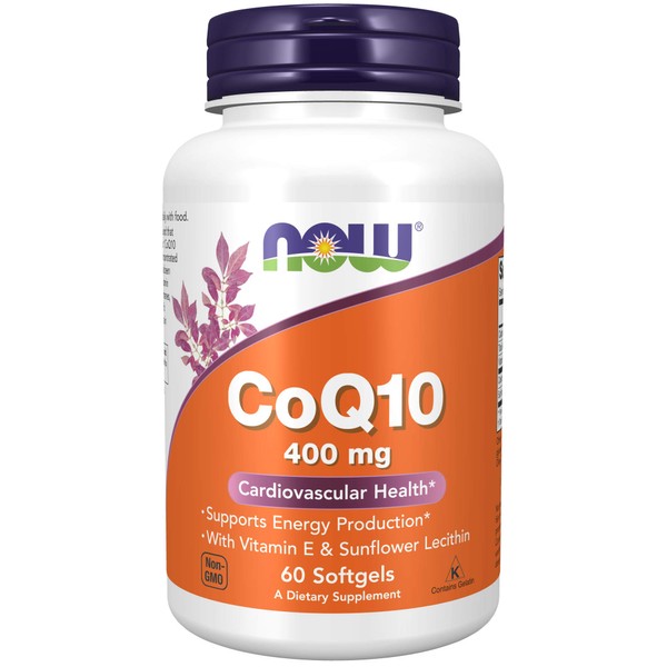 NOW Foods NOW Foods Supplements, CoQ10 400 mg, Pharmaceutical Grade,