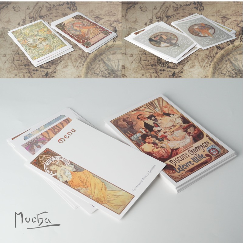50 Alphonse Mucha Masterpieces | Art Postcards [50 Sheets]