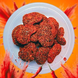 Mango Gummies Chamoy 5oz Jar Spicy Candy Snack mexican candy | Chamoy Calavera