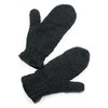TCG Men’s Hand Knit Wool Mittens - Black