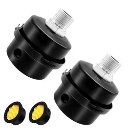 Tnuocke 2pcs 1/2" Thread Air Compressor Silencer,Air Compressor Intake Filter Sound Muffler Accessories 20mm for generators; blowers; exhaust ports