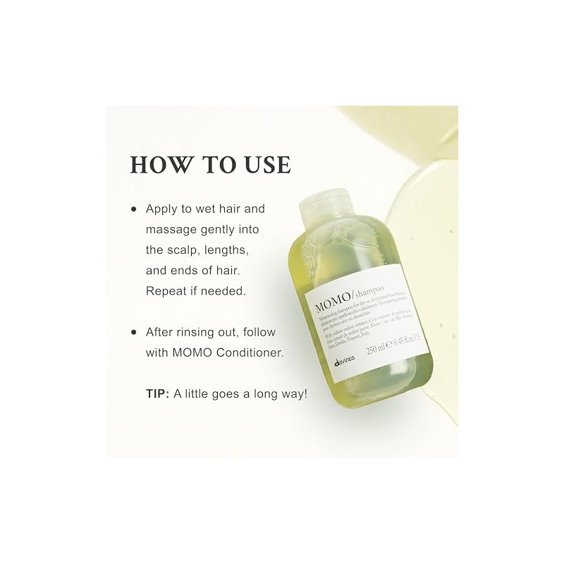 Davines MOMO Shampoo | Shampoo para hidratación |250 ml
