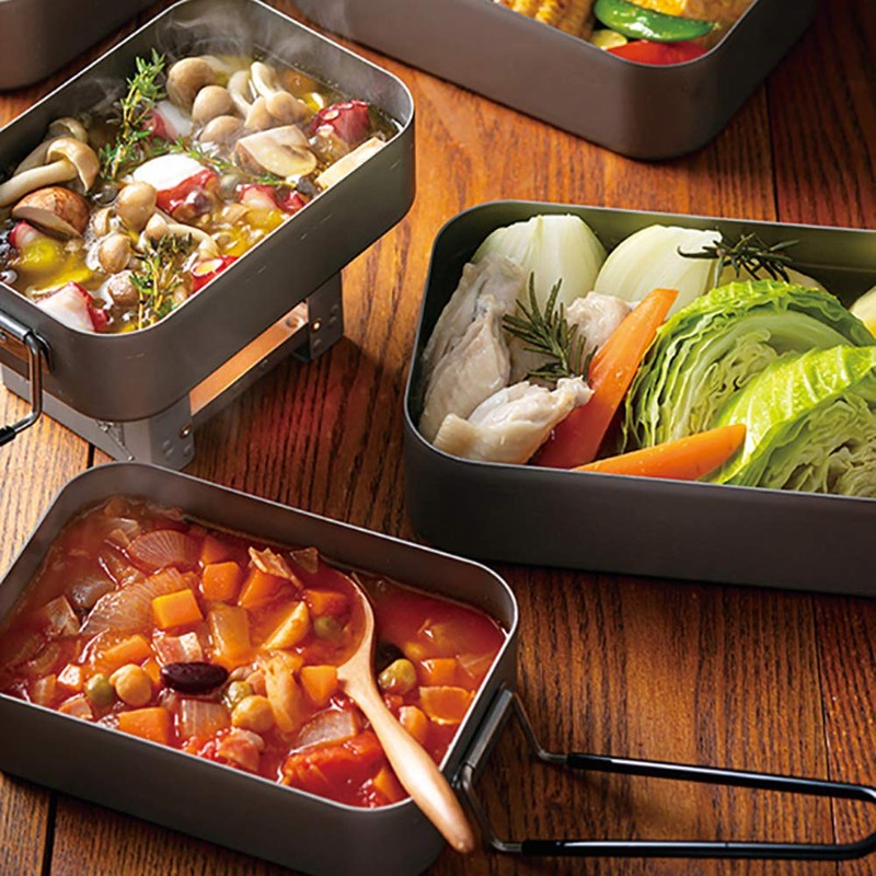 Skater Mess Tin AFTM10-A Seasoning Not Required, Rice Box, Outdoor,