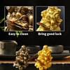 YODOOLTLY Feng Shui Laughing Buddha, Wealth Laughing Buddha Sit on