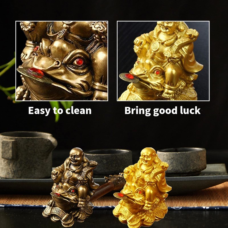 YODOOLTLY Feng Shui Laughing Buddha, Wealth Laughing Buddha Sit on