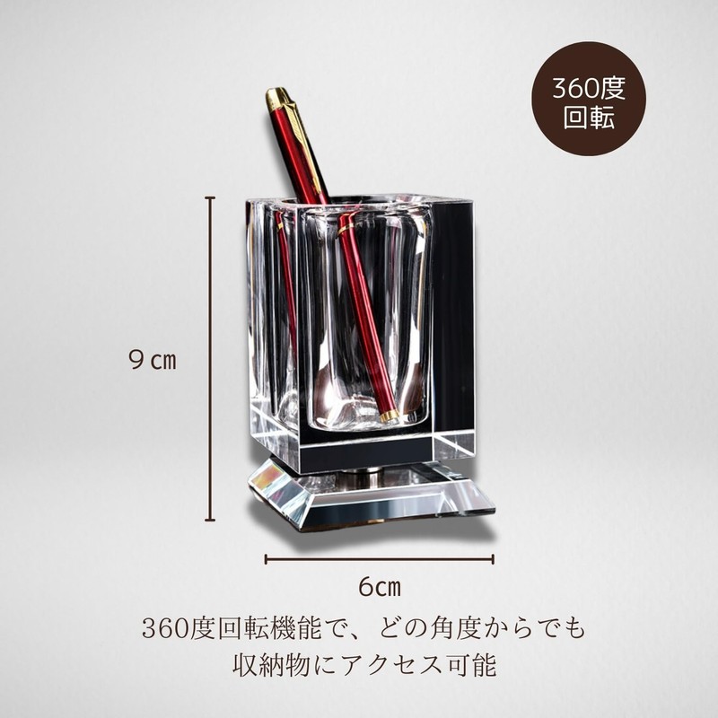 Crystal craft Pen Holder, Glass Stand, Stylish, Cool, Small Storage,