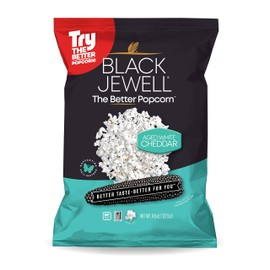Black Jewell Aged White Cheddar Hulless Heirloom Popped Popcorn 4.5 Ounces (Pack of 3)