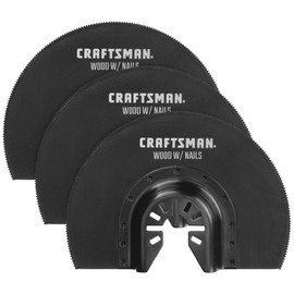 CRAFTSMAN Bi-Metal Oscillating Tool Blade for Wood and Metal, Semicircle, 3 Pack (CMAO113-3)